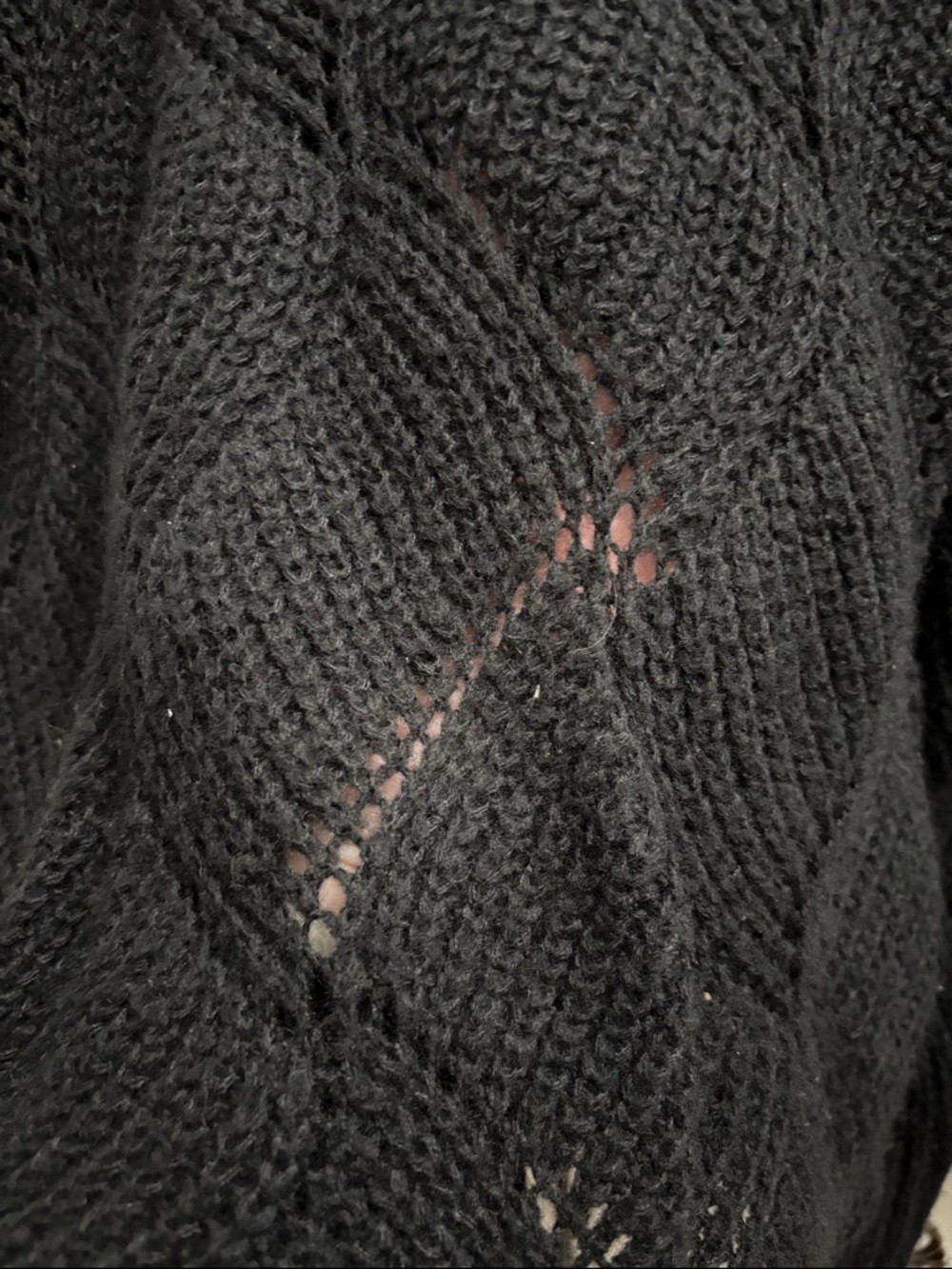 LC Lauren Conrad Black Cable Knit Scoop Neck Sweater - Picture 2 of 4